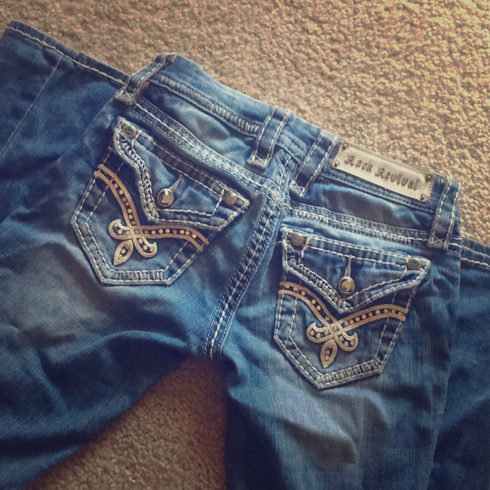 Rock Revival Boot Jeans Size 23